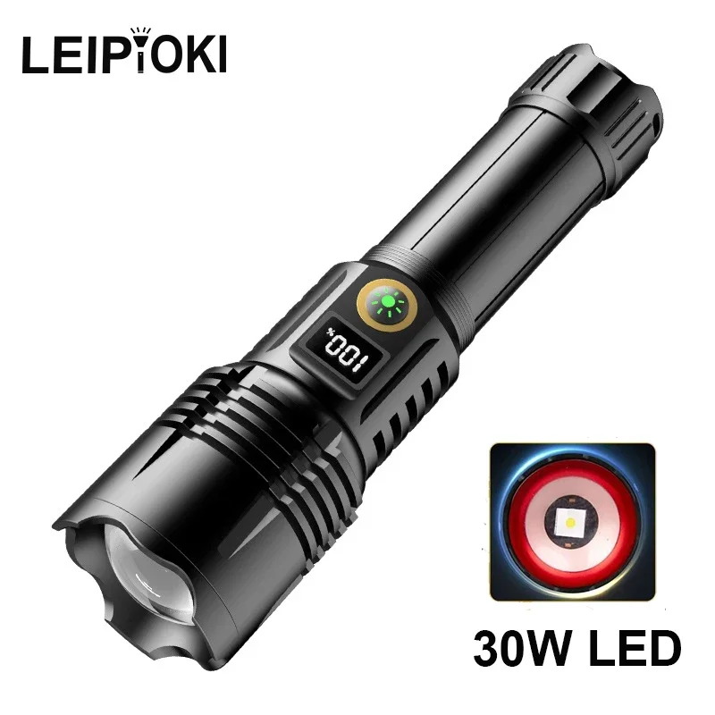 Portable Rechargeable Led Flashlight Telescopic Zoom Waterproof Tactical Torch Self Defense Lantern Flashlights for camping