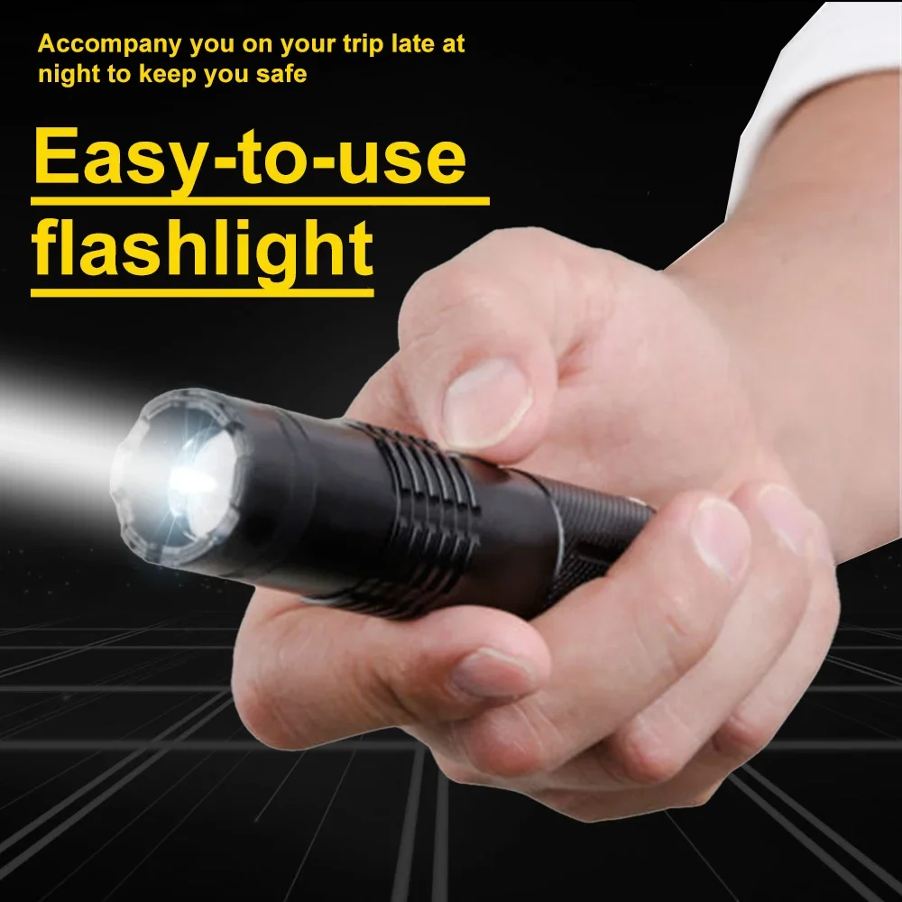 910A Flashlight Self-Defense Device - Aerospace Reinforced Alloy Outdoor Self-Defense Flashlight, Rechargeable Large Capacity - Image 6