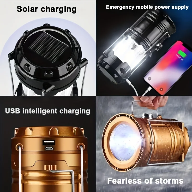 Outdoor Camping Style Lamp, Ultra-Long Battery Life, Camp Tent Lamp, Camping Style Atmosphere Lamp, Camping Style Lighting, Rechargeable Satchel Lamp, Horse Lantern, Tent Outdoor Lamp, USB Rechargeable Horse Lantern, Camping Style Lamp - Image 3