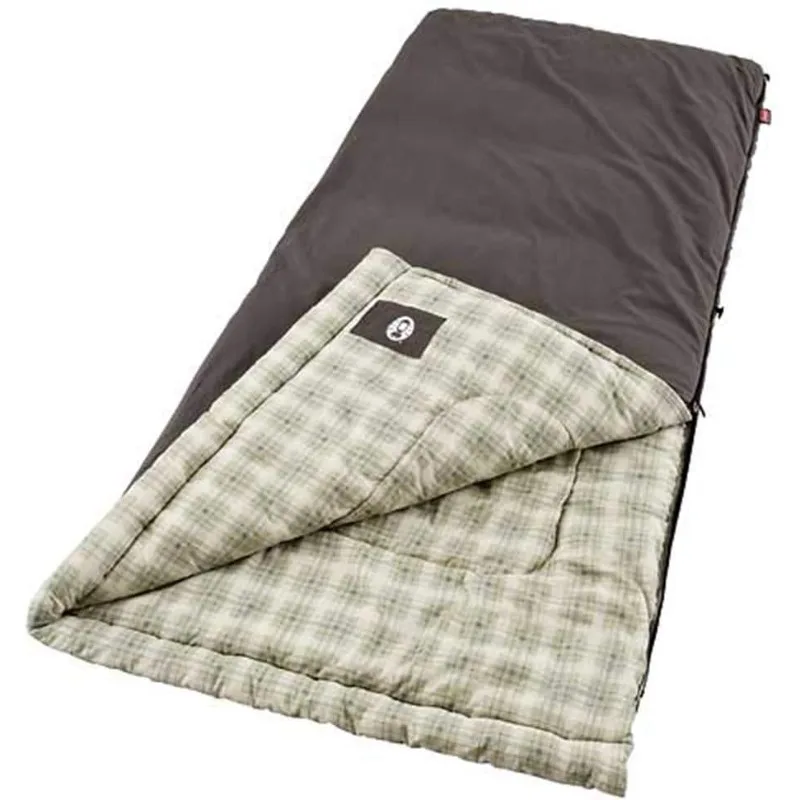 Coleman Heritage Big & Tall Cold-Weather Sleeping Bag, 10°F Camping Sleeping Bag for Adults, Comfortable