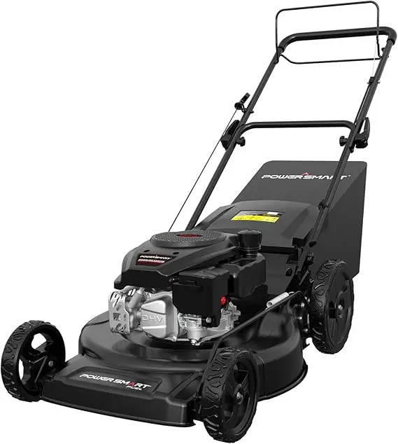 Self Propelled Gas Lawn Mower, 22 in. with 170cc OHV Engine, 3-in-1 Rear-Wheel-Drive High Wheels, Black - Image 8