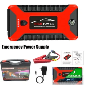 Car Jump Starter Booster Jumper Box Power Bank Battery Charger Portable 99800M