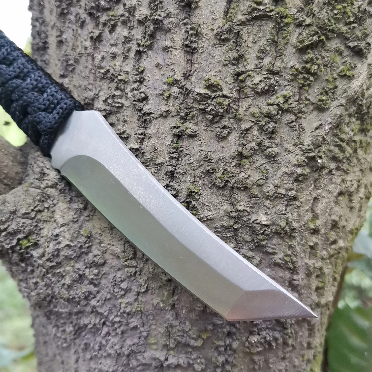 High carbon S.S. Fixed Blade Knife with Sheath and Cord Knife for Hunting Camping and Field Survival Tactical Combat Outdoor - Image 2
