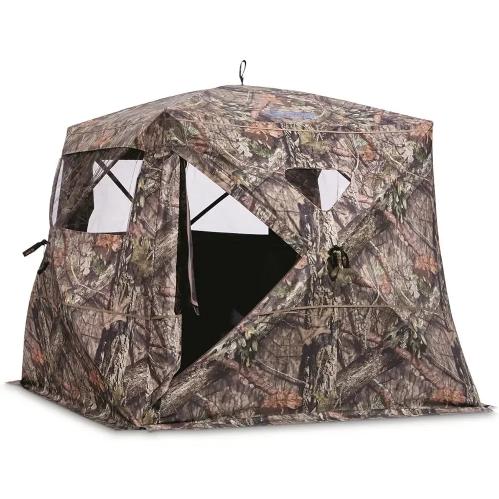 Flare 270 Pop-Up Hunting Camo Ground Blind for Deer, Duck, Bow, and Turkey Hunting Gear, Equipment, and Accessories - Image 3