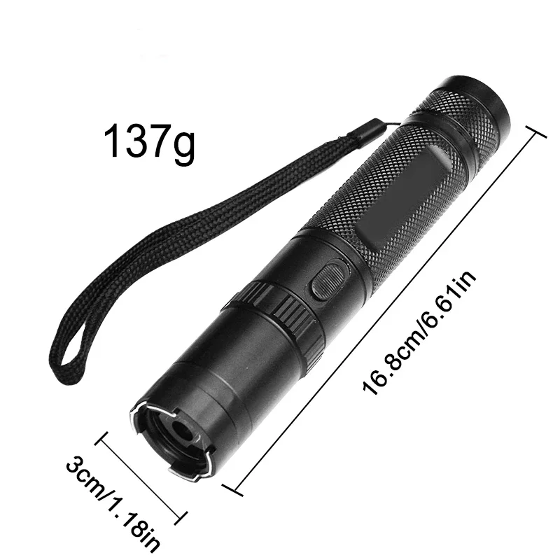 910A Flashlight Self-Defense Device - Aerospace Reinforced Alloy Outdoor Self-Defense Flashlight, Rechargeable Large Capacity - Image 3